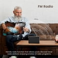 thumbnail image 3 of ANTBOOK Retro Portable Bluetooth Speaker with FM Radio & Alarm Clock, LED Display, Vintage Mini for Bedroom Black, 3 of 8