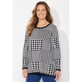 thumbnail image 3 of Catherines Women's Plus Size Liz&Me Patterned Pullover Sweater, 3 of 4