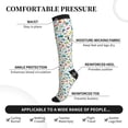 thumbnail image 3 of Lsque Transport1 Pattern Sport Compression Socks for Men & Women 15-20 mmHg Knee High Nurse Pregnant Running Medical and Travel Athletic, 3 of 6