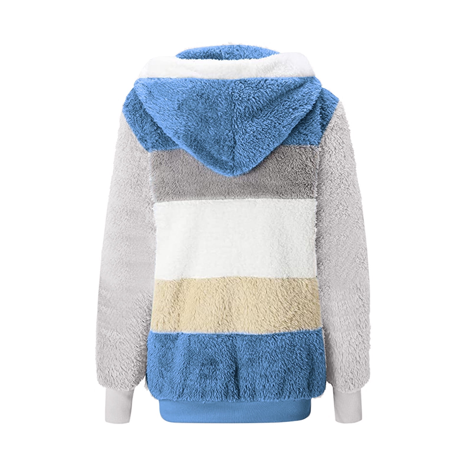 Tbopshirt Winter Coats for Women,Womens Coats,Fashion Women's Zipper V-Neck Pullover Tops Long Sleeve Hooded Blouse Sweatshirt,Zipper Coat Hoodie Jackets