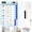 Blue-Pro, variant on Owlprince Dry Erase Chore Chart, Magnetic Planner for Refrigerators, ADHD Cleaning Planner, Checklist to Do List, School Supplies List, Blue