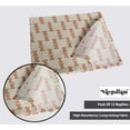 thumbnail image 3 of Vargottam Designer Cotton Canvas Napkins - Set of 12, 20-Inch, Beige Geometric Pattern, Durable & Absorbent Cloth Napkins for Dining, Parties, and Home Decor - Machine Washable, 3 of 7