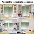 thumbnail image 6 of Sage Green Kitchen Curtains 63 Inch Length, Farmhouse Sage Green Ombre Grommet Top Bedroom Living Room Curtains, Light Filtering Cafe Curtain Drapes 2 Panels Set 84''x63'', 6 of 9