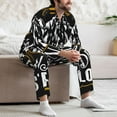 thumbnail image 7 of Pofeuu Not All Those Who Wander Are Lost 1 Print Men's Long Sleeve Pajama Set Pijamas Para Hombres Pijamas Para Hombres Mens Pajamas Set-Medium, 7 of 7