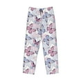 thumbnail image 4 of Goofa Butterflies in Pastel Printed Soft Pajama Pants for Men, Wide Leg Comfy Casual Lounge Yoga Pants-Large, 4 of 9