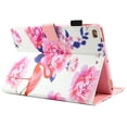 thumbnail image 6 of iPad Air 2 Case 9.7, Allytech Ultra Slim Folio Multi Angle Stand Magnetic Smart Auto Sleep Wake Shockproof Colorful Pattern Credit Cards Holder Wallet Covers Cases for Apple iPad Air 2, Rose Flamingo, 6 of 9