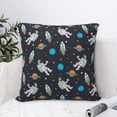 thumbnail image 6 of Rateoe Space Pattern Throw Pillow Cover Premium Pillow Stuffer Sham Square for Decorative Cushion Bed Couch Sofa(Pillow insert not included), 6 of 8
