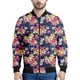 thumbnail image 5 of Chaqueta con cremallera y estampado de frangipani colorido para hombre y mujer, abrigo con estampado floral en 3D, chaquetas con cremallera, sudadera bomber de manga larga, 5 of 5