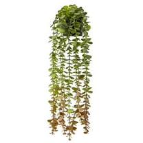 Simulated Potted Plant-Fake Plants-Hanging Plants Artificial Small Potted Plants for Indoor Outdoor Aesthetic Living Room Shelf Decor (1 Pack)