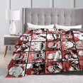 thumbnail image 4 of Collage Blanket Anime Blankets Cartoon Characters Soft Plush Fleece Flannel, 4 of 6