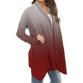 thumbnail image 5 of YFNNUP Women's Tie Dye Cardigan Plus Size Draped Front Open Sweater Cardigan Casual Long Sleeve Lightweight Duster 2025 Fall Winter Coat, 5 of 6