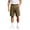 Army Green, variant on Mens Denim Cargo Shorts Button Zipper Various Pockets Straight Leg 5 Inch Inseam