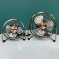thumbnail image 4 of WINDLAND 4/6inch Small USB Desk Fan Quiet Fan Metal Strong Airflows 360 Degree Adjustable, 4 of 14