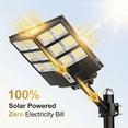 thumbnail image 3 of Gefolly Super Bright Solar Street Lights Waterproof Motion Sensor LED Solar Parking Lot Lights Street Lamp Solar Lights--6000W/1350000 LM, 3 of 12