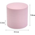 thumbnail image 2 of XISOBO JEWELRY STORAGE BOX, WOMEN'S SMALL JEWELLERY STORAGE BOX EARRING RACK, 5-LAYER ROTATING TRAVEL JEWELRY TRAY WITH LID FOR BRACELET RING BRACELETS, 2 of 6