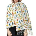 thumbnail image 5 of Shawl Wraps for Women - Cartoon Transport Oversized Fall Winter Fashion Blanket Scarf for Women, 5 of 6