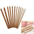 thumbnail image 2 of Farfi 12Pcs/Set 3-10mm Bamboo Handle Crochet Hooks Scarf Sweater Knitting Needles, 2 of 10