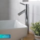 thumbnail image 3 of Fregadero cuadrado de cerámica para baño, blanco, 15 pulgadas, 3 of 9