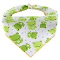 thumbnail image 1 of Dog Triangle Bandana Animal Patterned Cotton Daisy Dog Bandana Dog Triangle Bib, 1 of 10