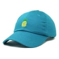 thumbnail image 4 of DALIX Pineapple Dad Hat Cotton Twill Baseball Cap Premium Stitched Teal, 4 of 6