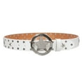 thumbnail image 2 of Texas Star Cowhide Leather Studded Belt, Removable Buckle, 2 of 4