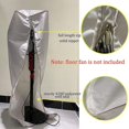 thumbnail image 2 of LLC Waterproof Gray Electric Fan Cover with Zipper - Indoor and Outdoor Dust Protection, 2 of 4