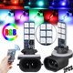 thumbnail image 5 of 2 piezas 880881 H1 H3 5050 colorido RGB LED faro de coche faros antiniebla accesorios de bombillas de lámpara - 881 enchufe Macarena LUCHERA DE FUERA DE COCHE FOGER, 5 of 8