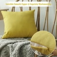 thumbnail image 4 of Set of 2 Outdoor Waterproof Throw Pillow Covers 18x18 Inch for Patio Garden Porch Sofa, Yellow, 4 of 7