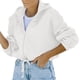 thumbnail image 1 of Female Zip Hooded Sweatshirt Polyester Fiber Pure Color Loose Female Zip Up Hoodie for Working for School ANGGREK Otros, 1 of 6