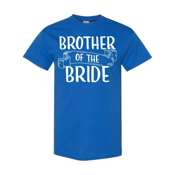 Inktastic Brother of the Bride with Banner T-Shirt