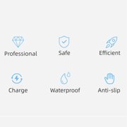Yajisi Electric Teeth Plaque Remover Tartar Cleaning Kit with LED Light, Low Noise IPX6 Waterproof Portable Dental Scaler and Tooth Stain Eraser for Adults, 9.84 inches / 25.0 cm