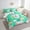 Cyan Green, variant on Dream Catchers Horse Reversible Bed in a Bag King Size Comforter Set 7 Pieces,Farmhouse Western Animals Comforters with Comforter,Sheets,Pillowcases & Shams,Exotic Feather Bedding Sets