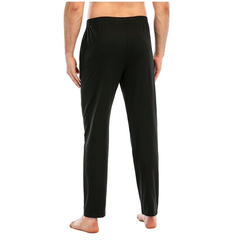 Wacanda Men s Lounge Pants W Pockets Cotton Soft Pajama Bottoms Gym Running Workout S 3XL