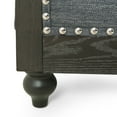 thumbnail image 5 of Noble House Leesburg Tufted Fabric 3 Seater Sofa, Charcoal Fabric, 5 of 11
