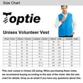 thumbnail image 3 of TOPTIE Adult Volunteer Activity Vest Supermarket Uniform Vests Clerk Workwear-Red-M, 3 of 9