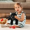 thumbnail image 2 of Gallickan Black Cat Plushies, Cute Cat Plush Toys for Kids 3 4 5 6 7 8 Years Old, Realistic Kitten Stuffed Animal, Soft Stuffed Toys Gifts for Girls, Boys and Males, Black, 10 Inch, 2 of 9