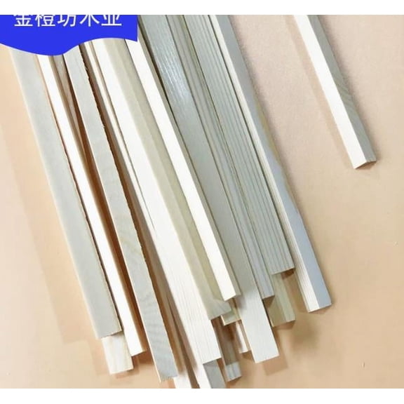 WEUVEB 6-Pack Pine Wood Triangles for Window Trim, Craft Projects, Home Improvement Supplies