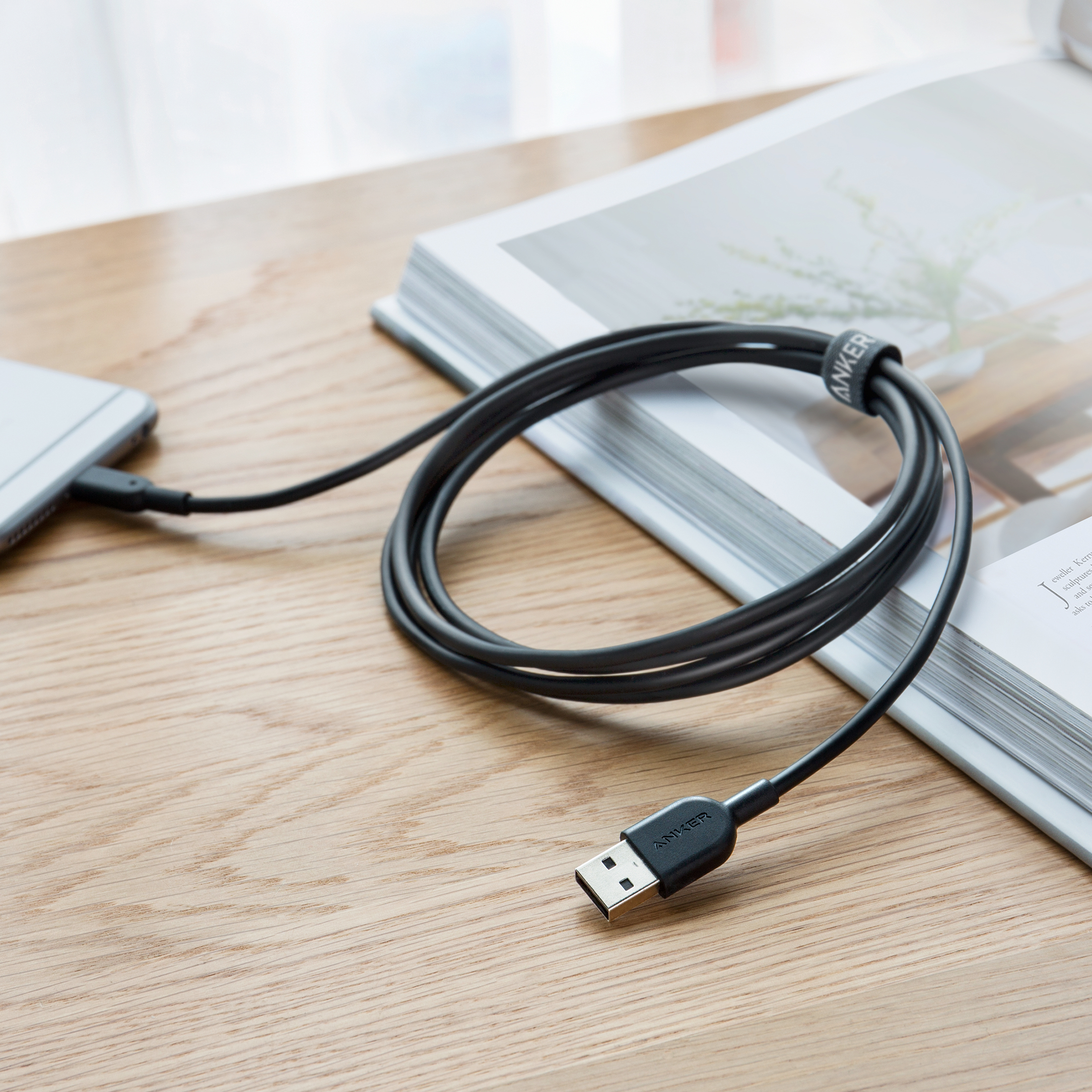 Anker PowerLine II Lightning Cable, 6 ft, Black photo 6