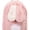 Pink, variant on Women Cute Bunny Ear Plush Mini Backpack, Fluffy Furry Rabbit Pom Pom Casual Daypack, Adjustable Strap Lightweight Fashion Travel Backpack for Daily Use