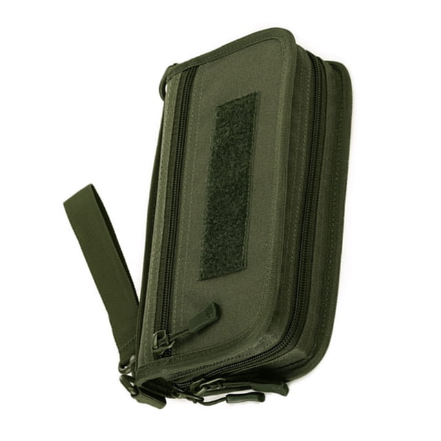 Greeniant Cartera de mano, bolso de mano, bolsa de deporte al aire libre, cremallera, camuflaje, tarjeta bancaria, soporte de almacenamiento de dinero, Escalada Ejercito verde Greeniant OD024225-05
