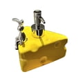 thumbnail image 2 of Dispensador de jabón, dispensador de bomba manual para baño, contenedor de jabón, bomba fácil de presionar, botella de loción recargable para inodoro , amarillo Soledad Dispensador de jabón, 2 of 10