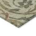 thumbnail image 5 of 9' X 12' Beige Taupe And Copper Floral Washable Indoor Outdoor Area Rug, 5 of 5