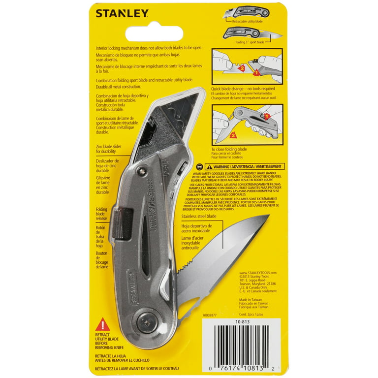 Stanley 10-813 Quick Slide Sport Knife, Utility 3