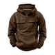 thumbnail image 1 of Blusa con capucha de manga larga para hombre, sudadera con cremallera lisa, sudadera con capucha para entrenamiento, sudadera deportiva con múltiples bolsillos para exteriores, chaquetas de invierno,, 1 of 5