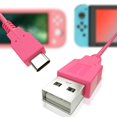 thumbnail image 1 of Heatfun Cargador Usb C Para Nintendo Switch Cable De Carga Rápida Para Nintendo Switch Macbook Pixel C Lg Nexus 5X G5 Nexus 6P/P9 Plus One Plus 2 Sony Xz Y Más - Azul (4.92 Pies), 1 of 5