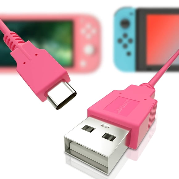 Heatfun Cargador Usb C Para Nintendo Switch Cable De Carga Rápida Para Nintendo Switch Macbook Pixel C Lg Nexus 5X G5 Nexus 6P/P9 Plus One Plus 2 Sony Xz Y Más - Azul (4.92 Pies)
