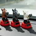 thumbnail image 5 of Yvsxxv 1 Grey Solar Powered Horse Figurines Bobble Head Car Dashboard Figurines for Home Desk, 5 of 7