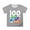 Grey, variant on WOYY Toddler Girls 100 Days Of School Shirt Cute Soft Short Sleeve T-Shirt, Sizes 3-4T