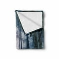 thumbnail image 2 of Crow Soft Flannel Fleece Blanket, Fish Eye Shot of Flying Birds in a Gloomy Woodland Gothic Themed Picture, Cozy Plush for Indoor and Outdoor Use, 60" x 80", Charcoal Grey Blue Grey, by Ambesonne, 2 of 6