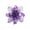 Purple, variant on VerPetridure 5Pcs Christmas Decoration Flower onion Powder Christmas Flower Purple Purple 10Cm*10Cm Christmas Tree Ornaments Christmas Simulation Flower Xmas Ornament 5Pcs